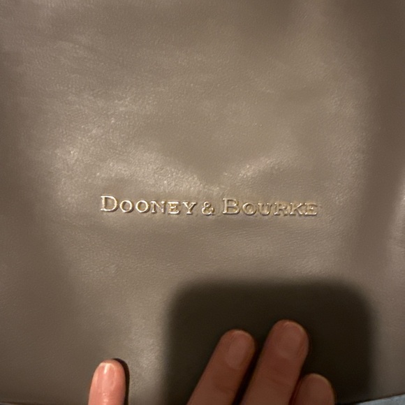 Dooney & Bourke Taupe Leather Tote - Picture 4 of 7